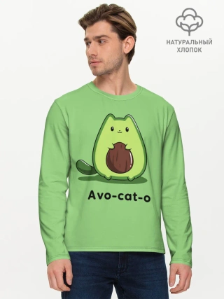 Мужской лонгслив базовый / Avo - cat - o