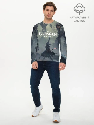 Мужской лонгслив базовый / Genshin impact | Noelle