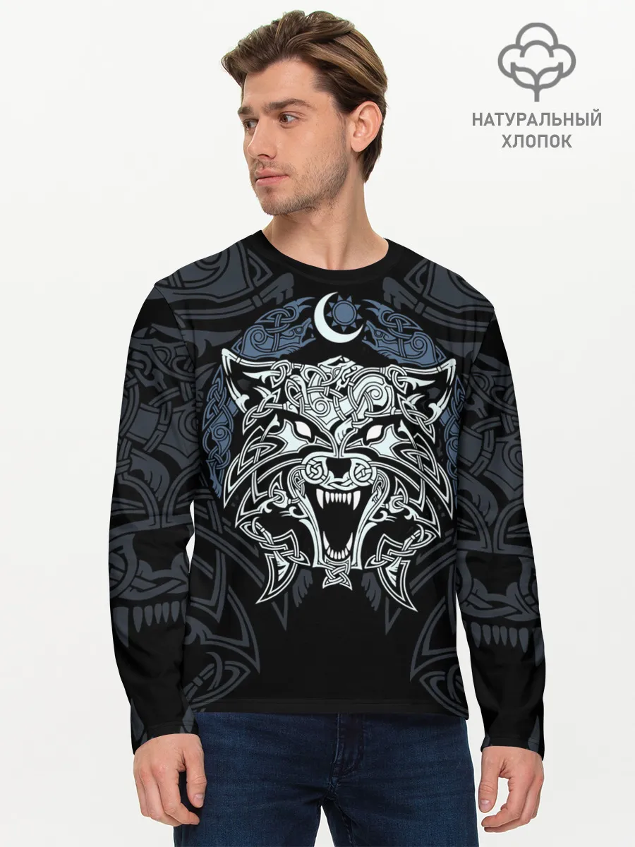 Мужской лонгслив базовый / Фенрир