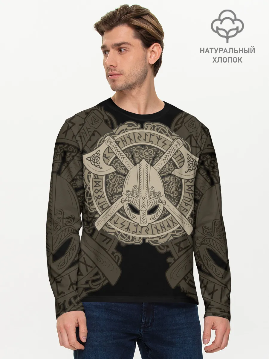 Мужской лонгслив базовый / Воин