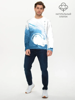 Мужской лонгслив базовый / WAVE | ВОЛНЫ