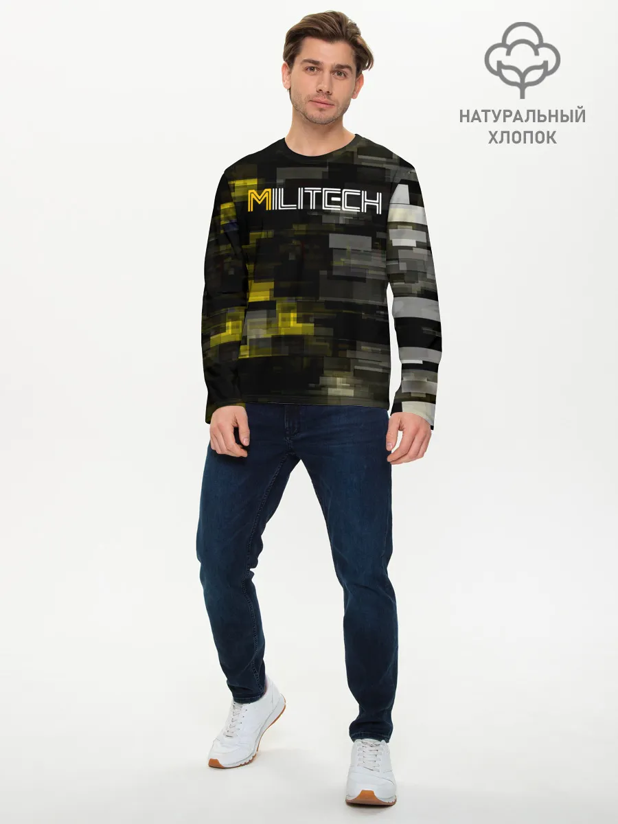 Мужской лонгслив базовый / MILITECH камуфляж Cyberpunk 2077