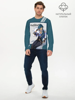 Мужской лонгслив базовый / Кэйа - Genshin Impact