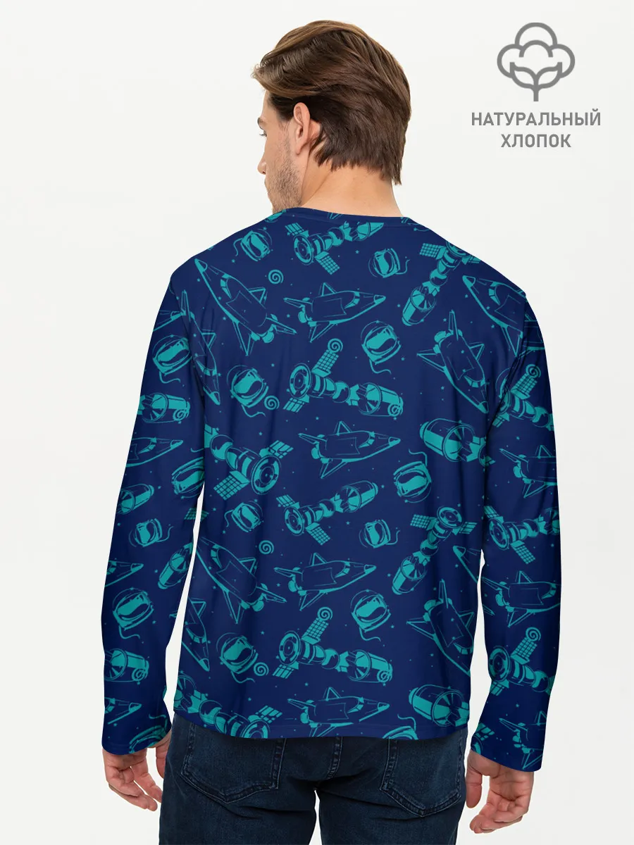 Мужской лонгслив базовый / NASA