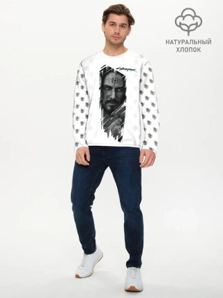 Мужской лонгслив базовый / Cyberpunk 2077