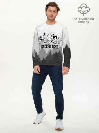 Мужской лонгслив базовый / Exceed Team