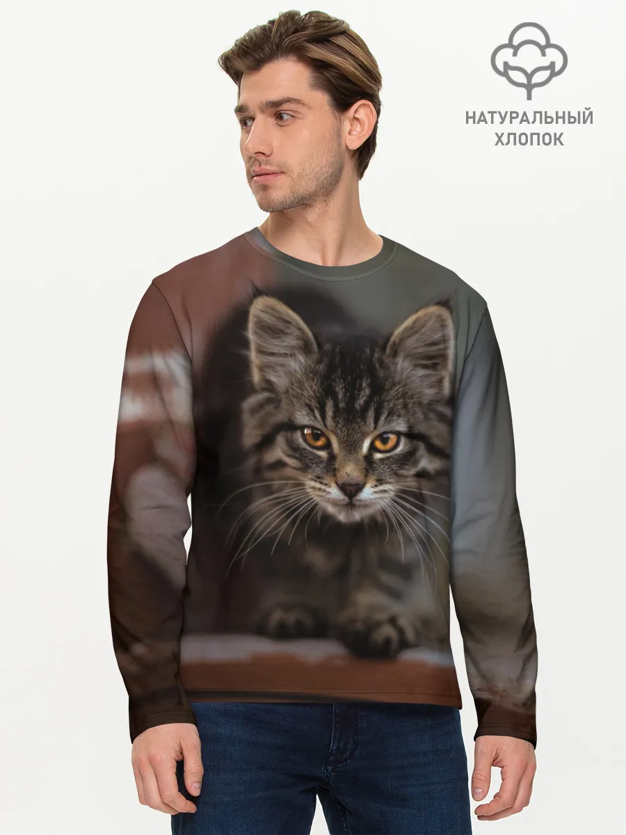 Мужской лонгслив базовый / мой внутренний зверь