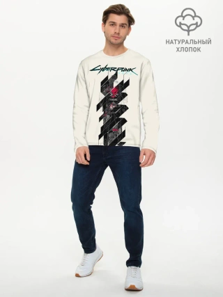 Мужской лонгслив базовый / Cyberpunk 2077