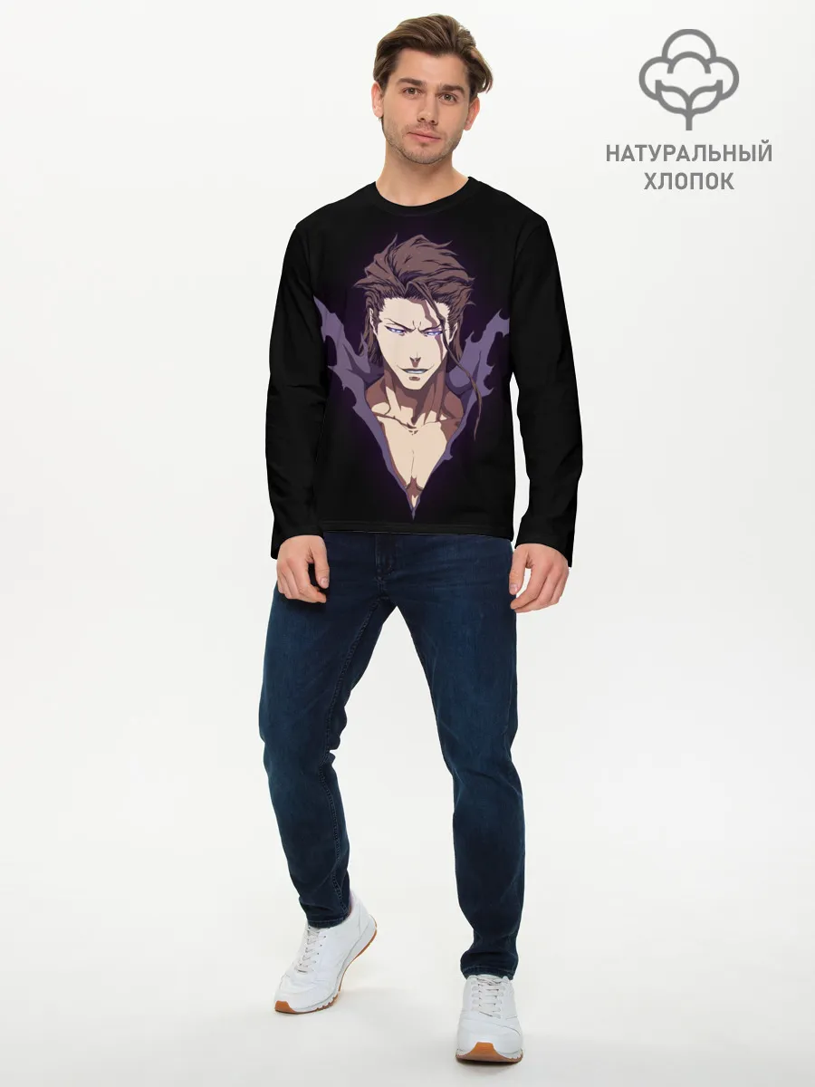 Мужской лонгслив базовый / Блич герой