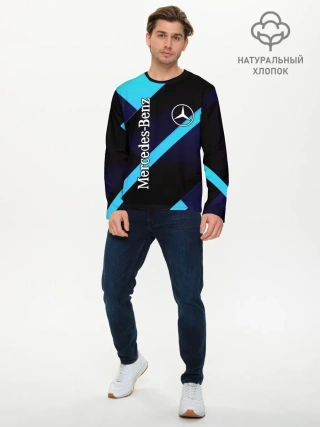 Мужской лонгслив базовый / Mercedes Benz