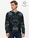 Мужской лонгслив базовый / Рисунок тигр