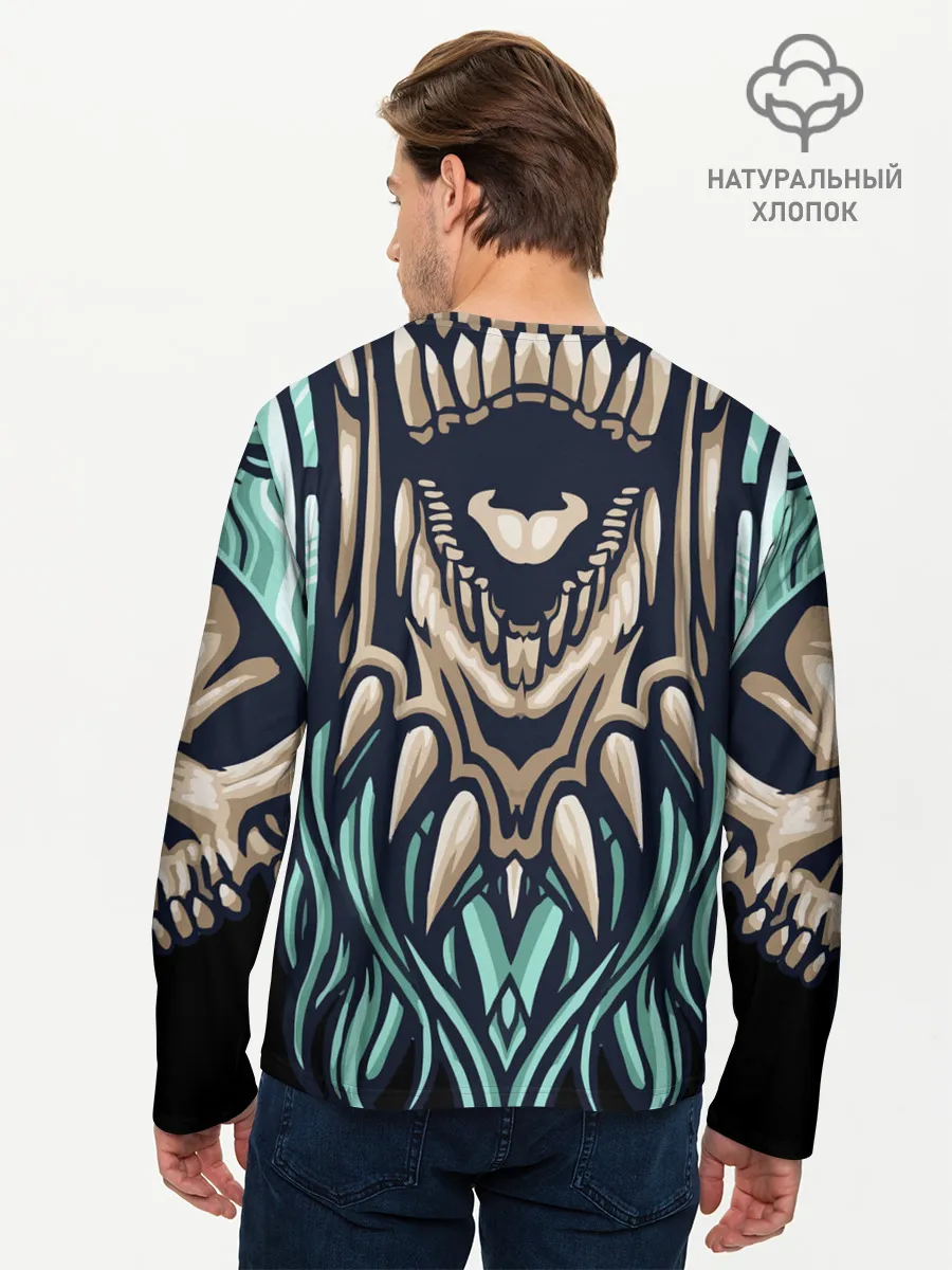 Мужской лонгслив базовый / Древний зомби
