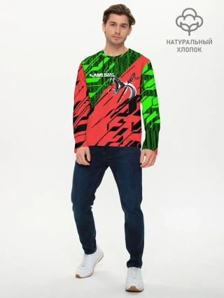 Мужской лонгслив базовый / CYBERPUNK 2077