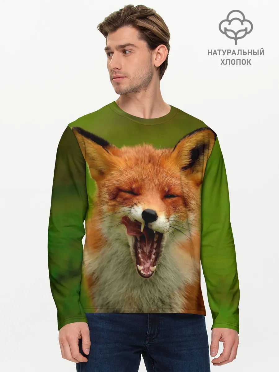 Мужской лонгслив базовый / Лисица