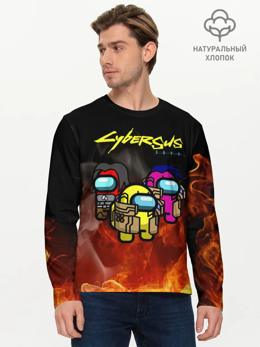 Мужской лонгслив базовый / CyberSUS 2077