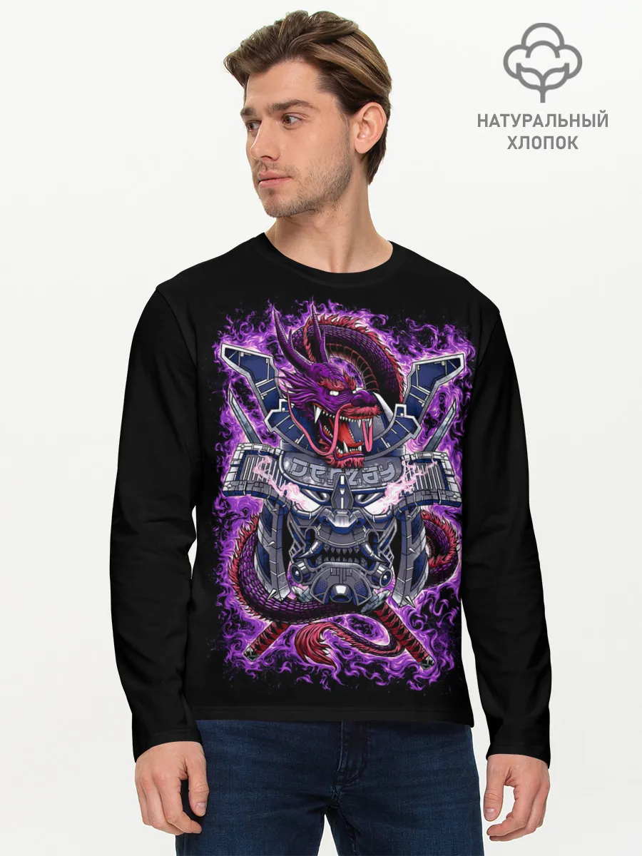 Мужской лонгслив базовый / Cyberpunk 2077