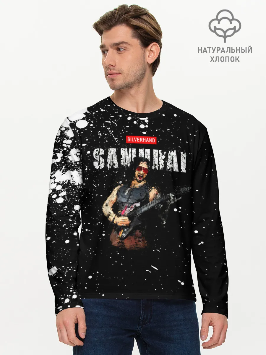 Мужской лонгслив базовый / SAMURAI Cyberpunk 2077