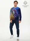 Мужской лонгслив базовый / Морской конёк