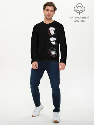 Мужской лонгслив базовый / JUJUTSU KAISEN три головы