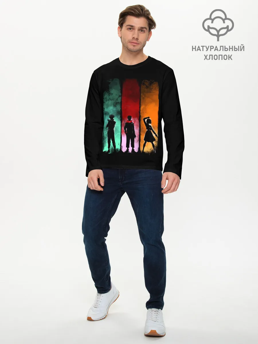 Мужской лонгслив базовый / Магическая Битва