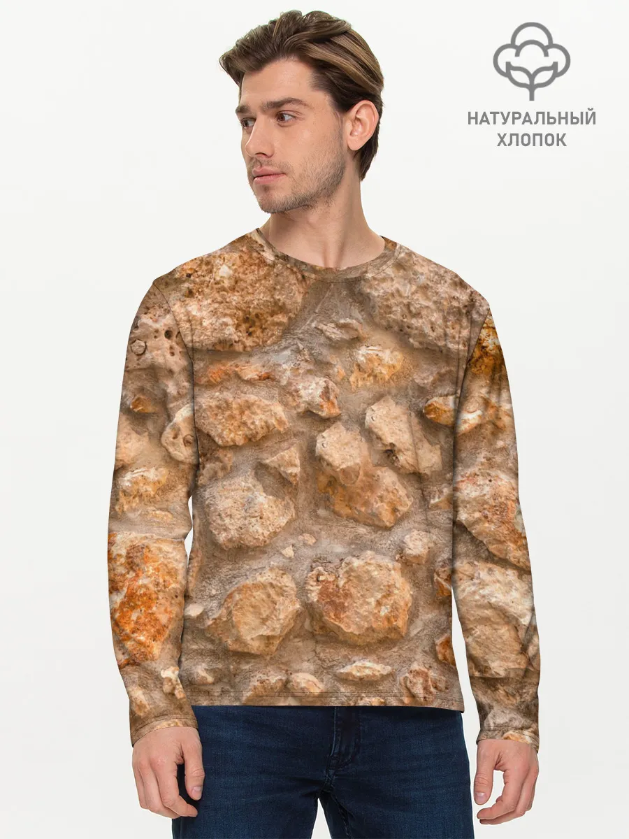 Мужской лонгслив базовый / Камни