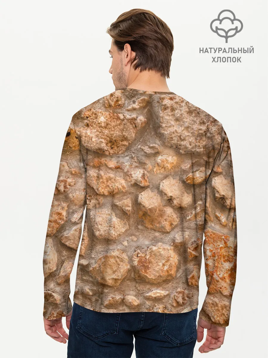 Мужской лонгслив базовый / Камни