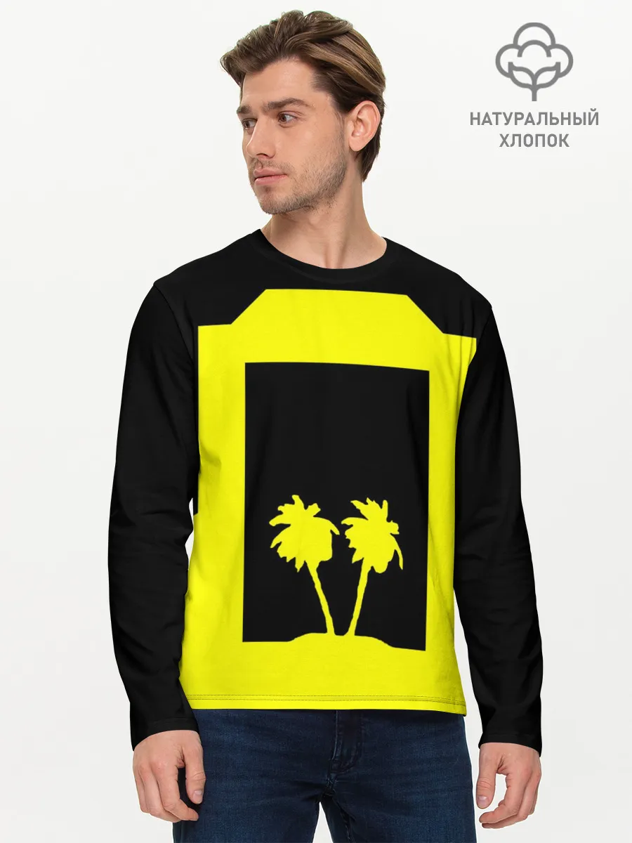 Мужской лонгслив базовый / Cyberpunk 2077 nightcity