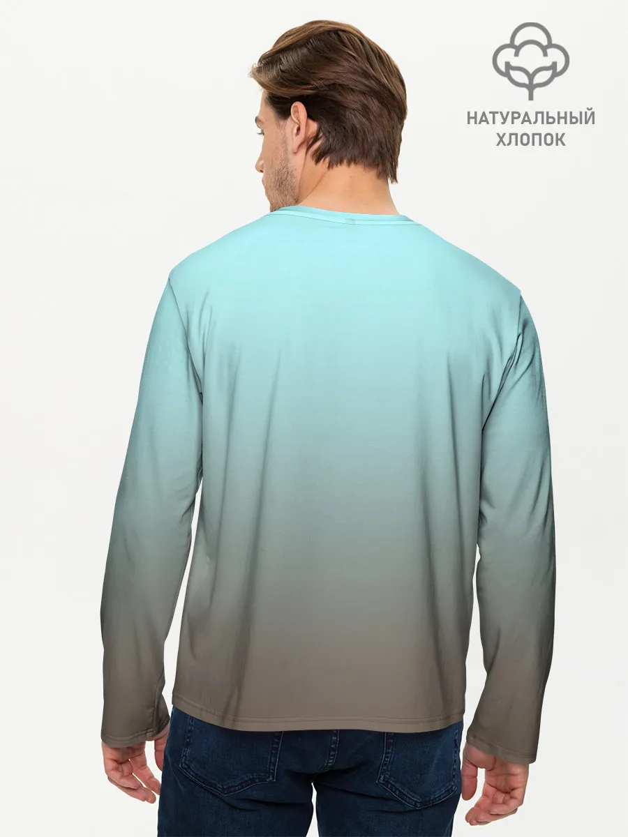 Мужской лонгслив базовый / Малыш хаски