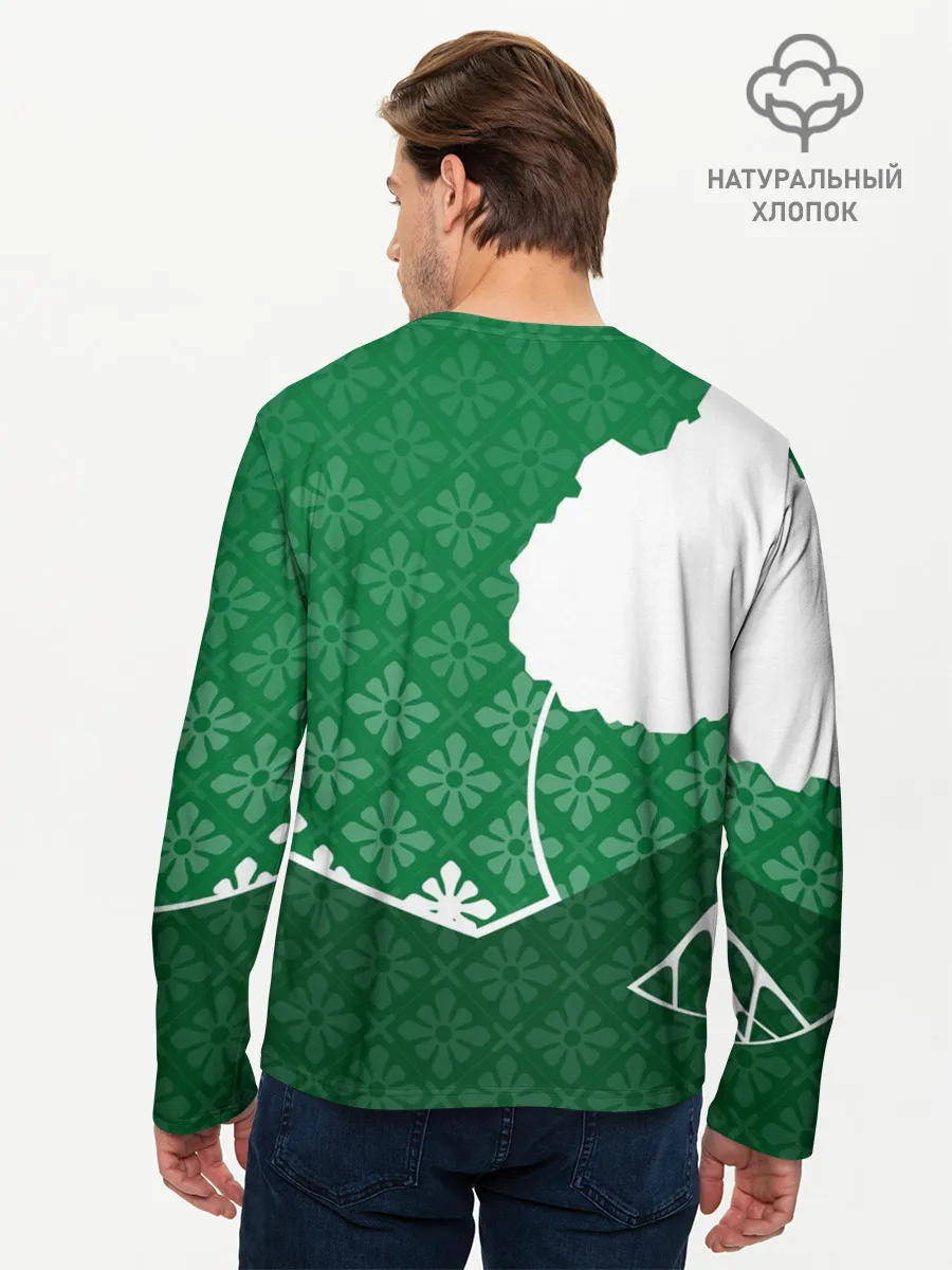 Мужской лонгслив базовый / Дерево