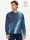 Мужской лонгслив базовый / Северное Сияние