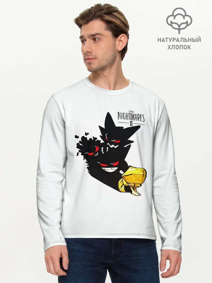 Мужской лонгслив базовый / Little Nightmares 2 тень