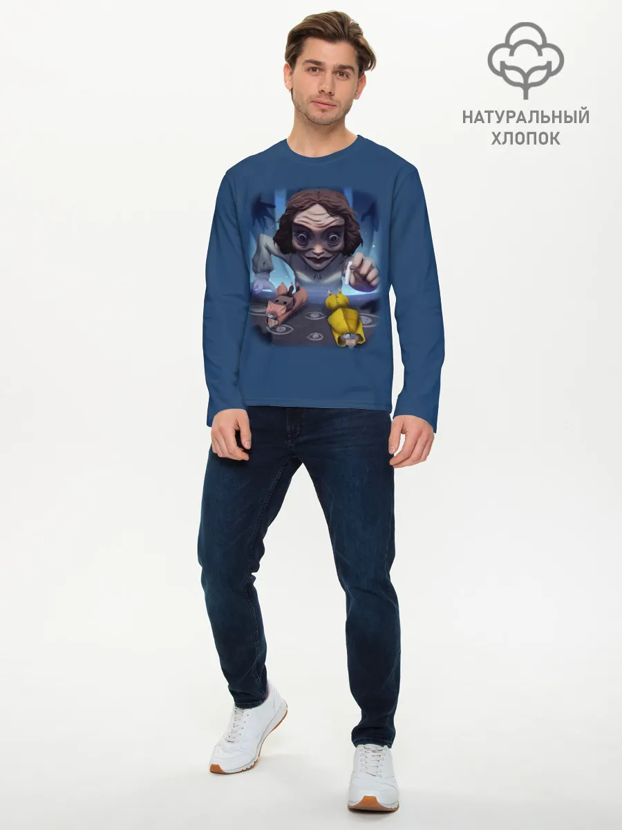 Мужской лонгслив базовый / Little Nightmares 2 училка