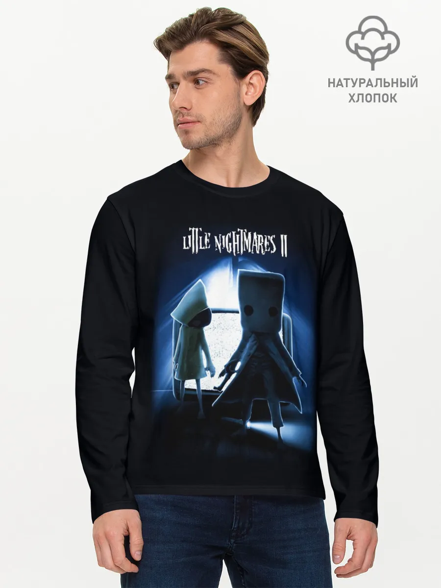 Мужской лонгслив базовый / Моно и Шестая