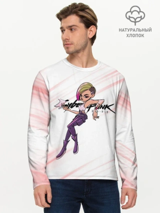 Мужской лонгслив базовый / Moxes Cyberpunk 2077