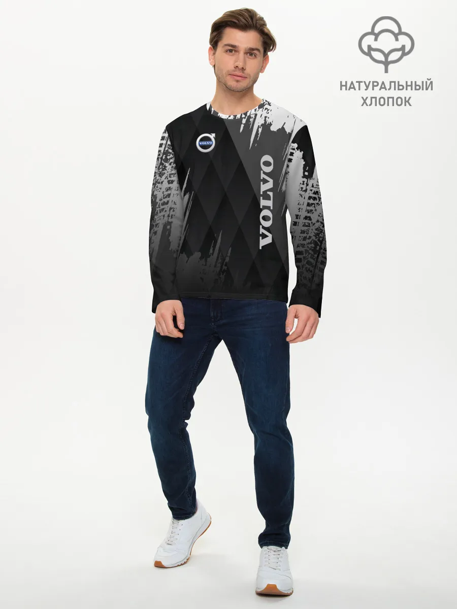 Мужской лонгслив базовый / Volvo