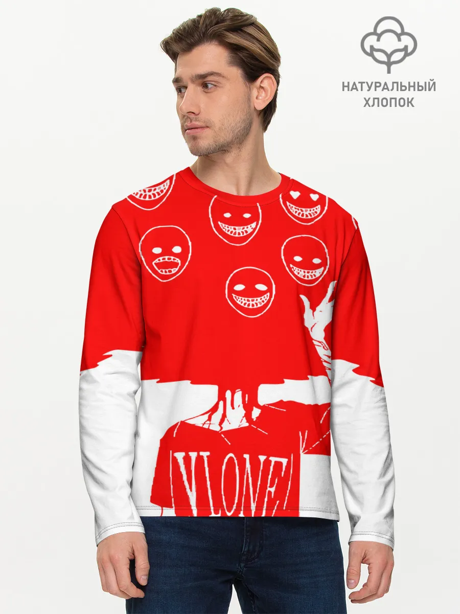 Мужской лонгслив базовый / многоголовый v love