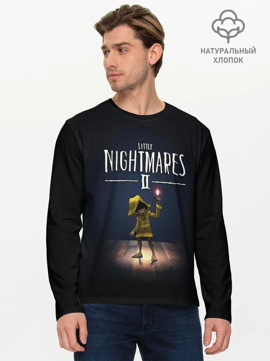 Мужской лонгслив базовый / Little Nightmares 2 пламя