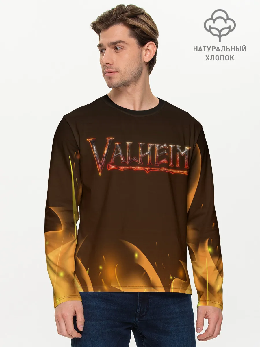 Мужской лонгслив базовый / Valheim: Вальхейм выживание.