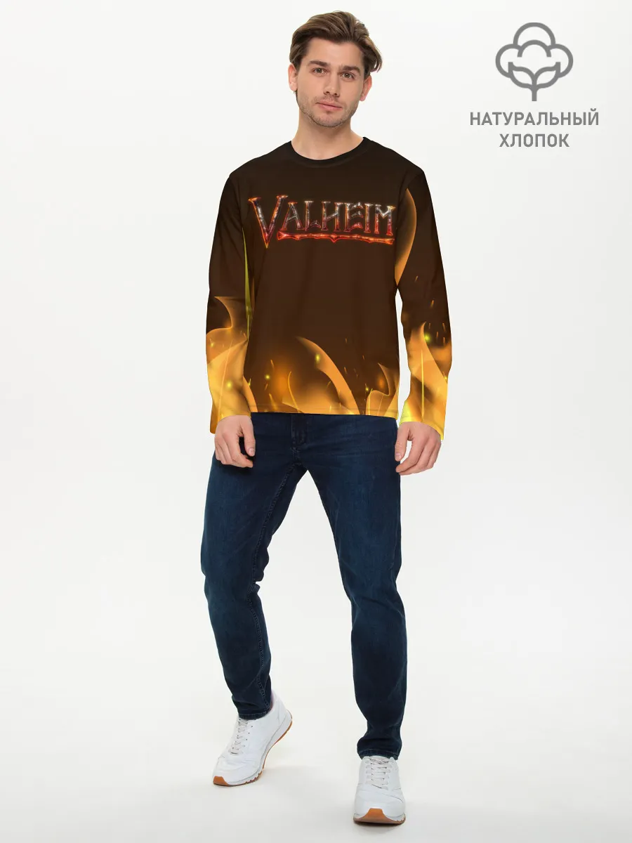 Мужской лонгслив базовый / Valheim: Вальхейм выживание.