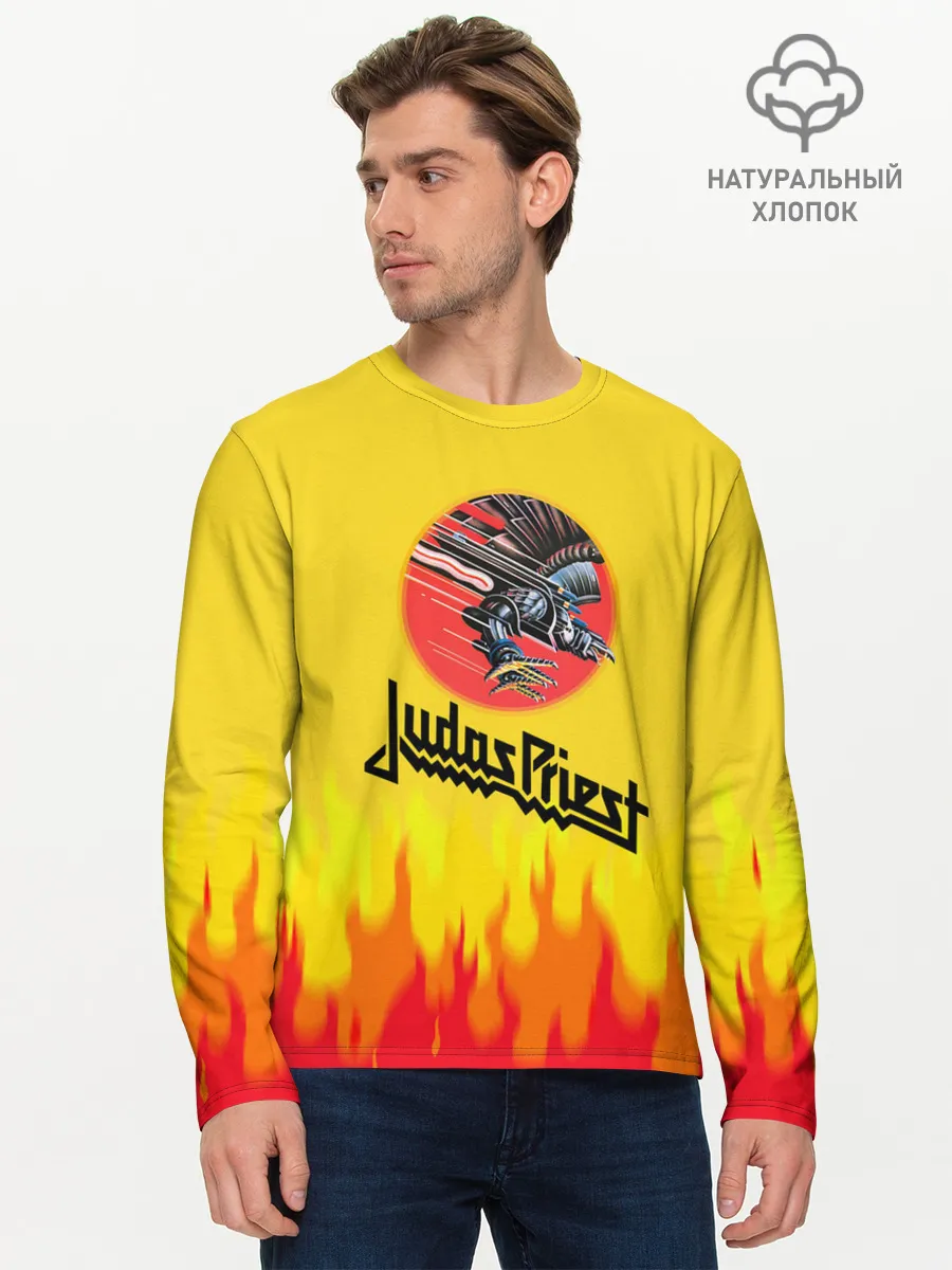 Мужской лонгслив базовый / Джудас Прист: Бог металла.
