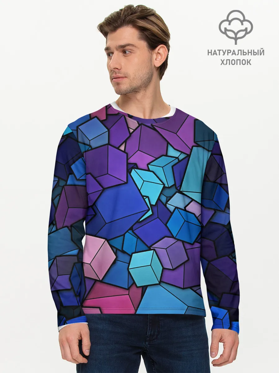 Мужской лонгслив базовый / Vector-Shape