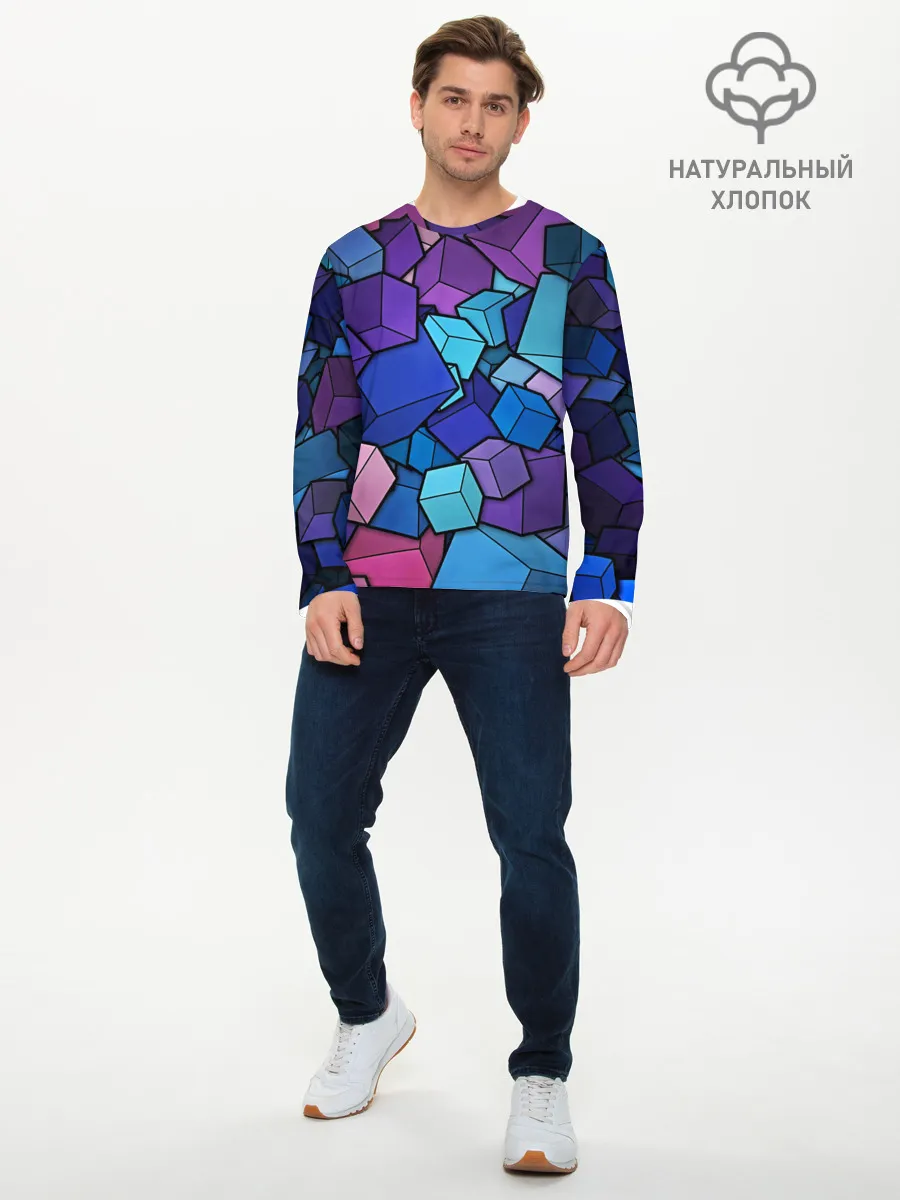 Мужской лонгслив базовый / Vector-Shape