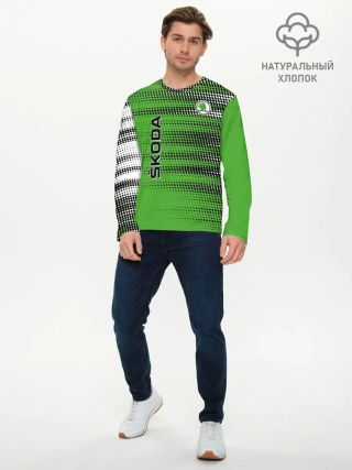 Мужской лонгслив базовый / SKODA