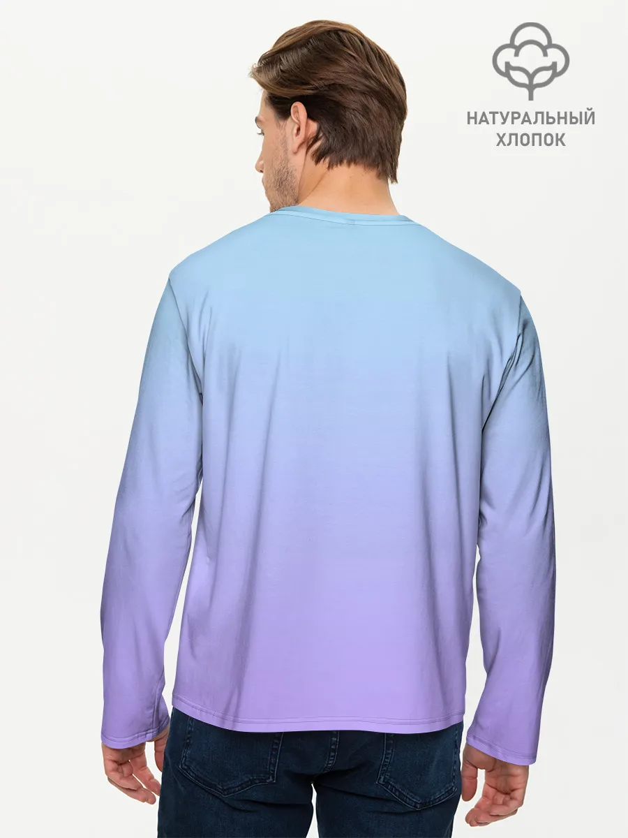 Мужской лонгслив базовый / ноты краски музыканту