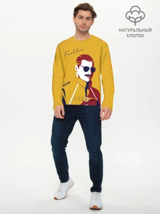 Мужской лонгслив базовый / QUEEN FREDDY
