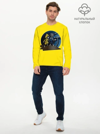 Мужской лонгслив базовый / Little nightmares 2 | Yelow