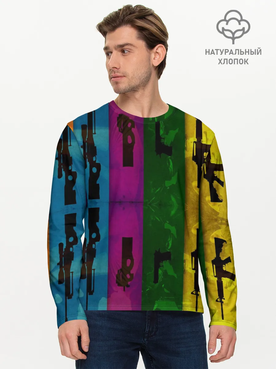 Мужской лонгслив базовый / Кс го оружие