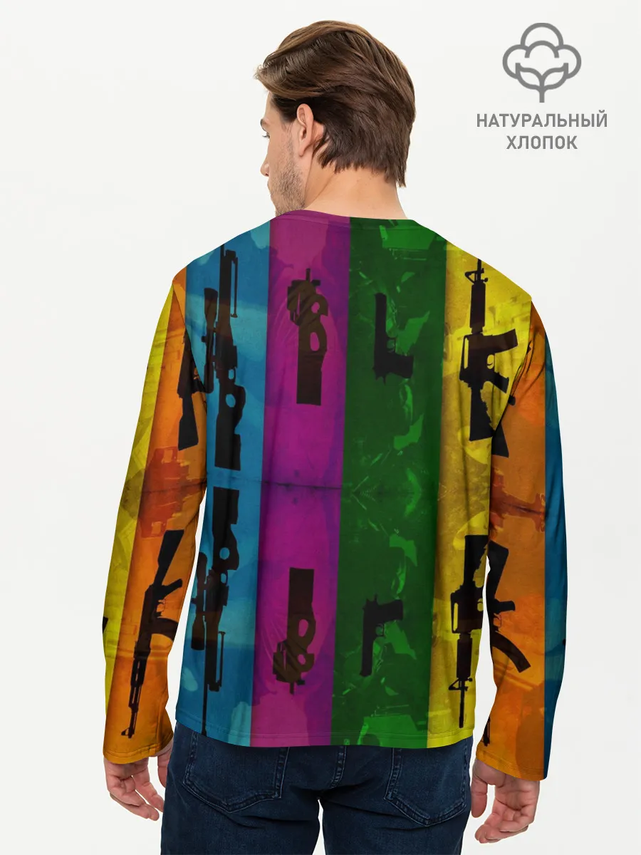 Мужской лонгслив базовый / Кс го оружие