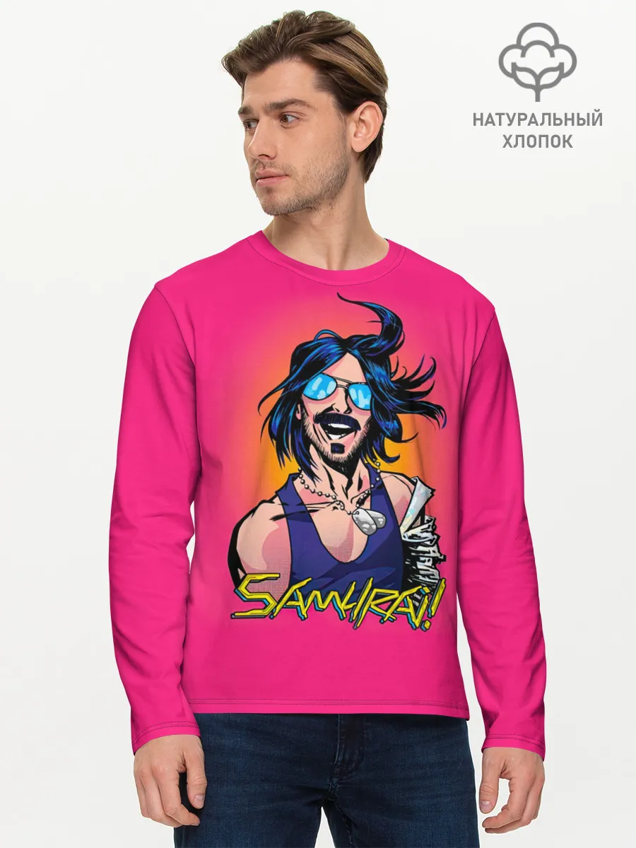 Мужской лонгслив базовый / SAMURAI Cyberpunk 2077