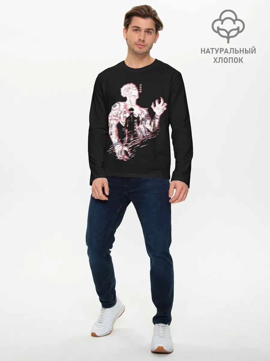 Мужской лонгслив базовый / JUJUTSU KAISEN страдает